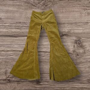 Forever 21 Brown Ultra  Flare Stretch Soft Cordurpy Velour Jeans